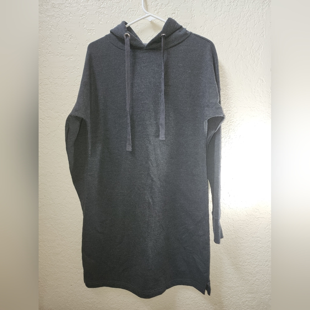 Dark Gray Dress with Hoodie